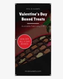 Valentine S Day Candy Banner Template Preview - Chocolate, HD Png Download, Transparent PNG