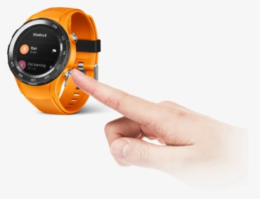 One Press To Start - Huawei Watch 2 Dynamic Orange, HD Png Download, Transparent PNG
