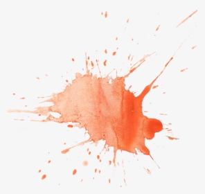 Orange Watercolor Splatter 11 - Orange Paint Splash Color Png, Transparent Png, Transparent PNG
