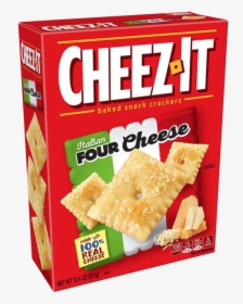 Cheez It Cheez-it Italian Four Cheese Baked Snack Crackers - Cheez It White Cheddar Crackers, HD Png Download, Transparent PNG