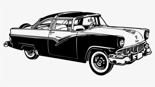 Classic Car Auto Show Vintage Car Clip Art - Classic Car Silhouette Png, Transparent Png, Transparent PNG
