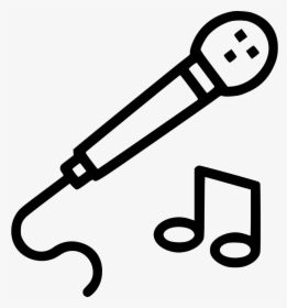 Transparent Microphone With Music Notes Clipart - Microphone Notes Icon Png, Png Download, Transparent PNG