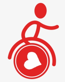 Disability - Red Handicap Sign Png, Transparent Png, Transparent PNG