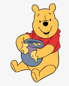 Transparent Winnie The Pooh Clipart - Winnie The Pooh And Honey Pot, HD Png Download, Transparent PNG