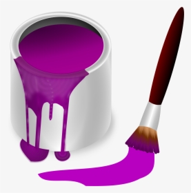 Purple Paint With Paint Brush Svg Clip Arts 594 X - Purple Paint Clipart, HD Png Download, Transparent PNG