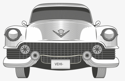 Vintage Car Cadillac Download - Cadillac Car Silhouette, HD Png Download, Transparent PNG