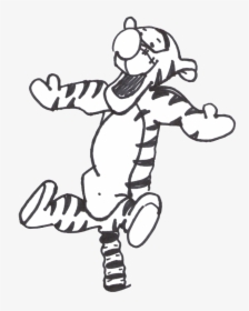 Tigger Worm Coloring Pages Download Free Printable - Winnie The Pooh Clipart Black And White, HD Png Download, Transparent PNG