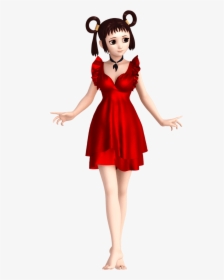 A Cute Anime Character In A Red Dress - Doll, HD Png Download, Transparent PNG