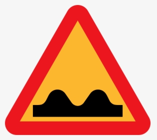 Speed Breaker Sign Board - Speed Bump Road Sign, HD Png Download, Transparent PNG