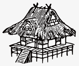 Collection Of Free Home Drawing Hut Download On Ui - Nipa Hut Clipart, HD Png Download, Transparent PNG