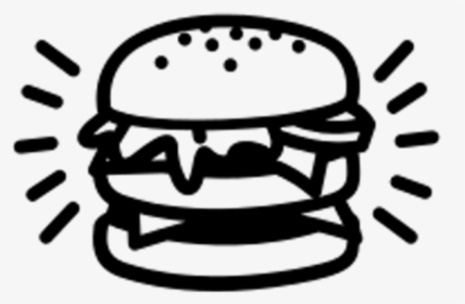 Macaroni And Cheese Clipart Animated - Burger Clipart Png Black And White, Transparent Png, Transparent PNG