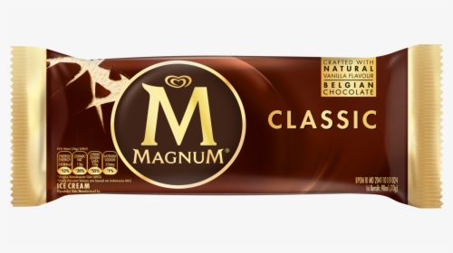 63518 Magnum Classic 90ml Wrapper Id 3d Pack Shot - Walls Ice Cream Magnum, HD Png Download, Transparent PNG