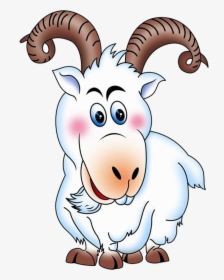 Cartoon Goat Head - รูป ฝูง แพะ การ์ตูน, HD Png Download, Transparent PNG