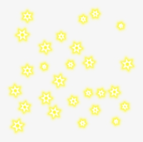 Estrellas Luz De Neón,png,amarillas - Flower, Transparent Png, Transparent PNG