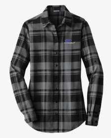 C1807w Ladies Plaid Flannel Shirt   Data-zoom //cdn - Womens Blue And Black Flannel, HD Png Download, Transparent PNG