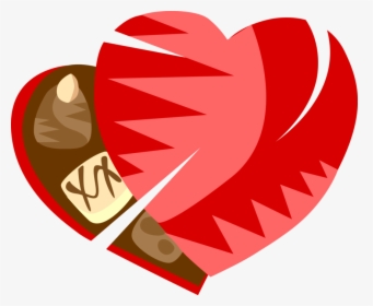 Vector Illustration Of Box Of Heart-shaped Valentine - Illustration, HD Png Download, Transparent PNG