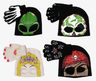 Winter Hats Kids Glow In The Dark Costume Mask Hat - Mask, HD Png Download, Transparent PNG