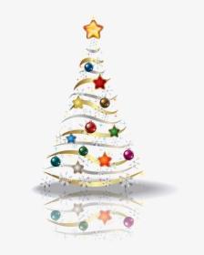 Christmas Scenes, Christmas Art, Christmas Pictures, - Gold Transparent Christmas Tree, HD Png Download, Transparent PNG