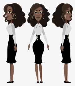 Business Lady Character Animator Puppet - Cartoon, HD Png Download, Transparent PNG
