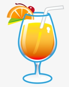 Cocktail Png - Emoji Tropical, Transparent Png, Transparent PNG