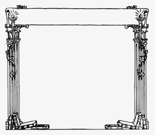 Images For Fancy Text Box Frame - Roman Pillars Clip Art, HD Png Download, Transparent PNG