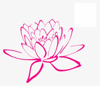 Flower Cliparts Transparent Blossom - Black And White Lotus Clipart, HD Png Download, Transparent PNG