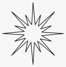 Chalk Stars Png - Star With 13 Points, Transparent Png, Transparent PNG