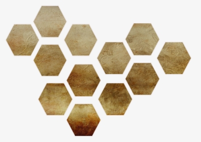 Shape, Honeycomb, Gold, Paper, Scrap, Scrapbooking - Transparent Shape Gold Png, Png Download, Transparent PNG