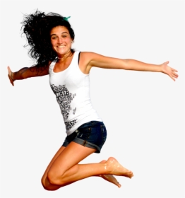 Girl Jumping Transparent Background, HD Png Download, Transparent PNG
