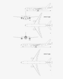 File - B777familyv1 - 0 - Boeing 777 200 Drawing, HD Png Download, Transparent PNG