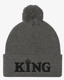 King Pom Pom Knit Cap - Beanie, HD Png Download, Transparent PNG