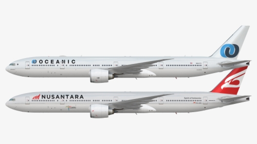 Transparent Boeing 777 Png - Boeing 777 300 Drawing, Png Download, Transparent PNG