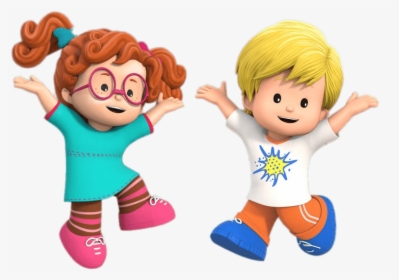 Little People Sofie And Eddie Jumping - Little People Clipart, HD Png Download, Transparent PNG