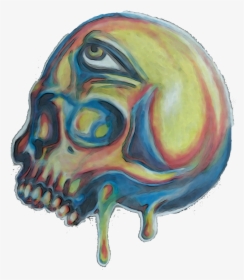 Trippy Skull Drawing, HD Png Download, Transparent PNG