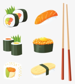 Japan Sushi Clipart Clipart Stock Japanese Sushi Png - Sushi Clip Art, Transparent Png, Transparent PNG
