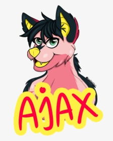 Ajax Fursuit Badge By Badkorra Ajax Fursuit Badge By - Cartoon, HD Png Download, Transparent PNG