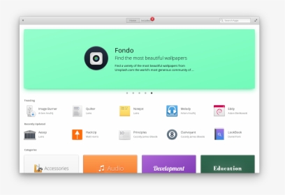 Elementary Os Appcenter Home Page - Elementary Os 5 Juno, HD Png Download, Transparent PNG