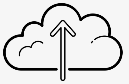 Upload To Cloud Icon - Line Art, HD Png Download, Transparent PNG