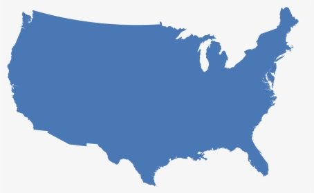 Blue Usa Map - New York Map In Usa, HD Png Download, Transparent PNG