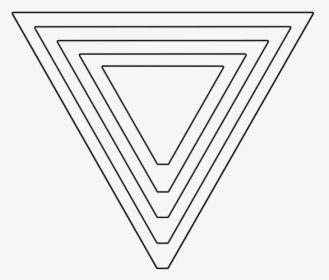 Equilateral Triangle Outline Image - Line Art, HD Png Download, Transparent PNG