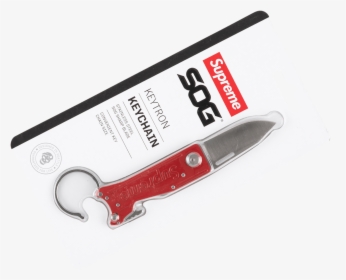 Supreme Sog Keytron Folding Knife Fw - Supreme, HD Png Download, Transparent PNG