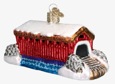 Covered Bridge Glass Ornament - Coin Purse, HD Png Download, Transparent PNG