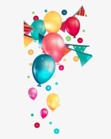 Birthday Balloons Png Clipart Background - Transparent Background Party Balloons Png, Png Download, Transparent PNG