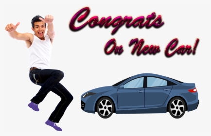 Congrats On New Car Png Free Background - Man Dancing Png, Transparent Png, Transparent PNG
