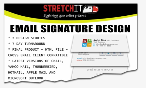 Email Signature Design - Nice Design Mail Signature, HD Png Download, Transparent PNG