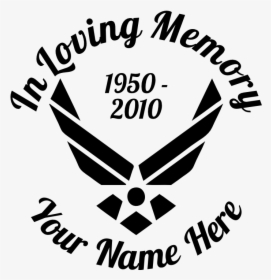 In Loving Memory Air Force Sticker - Air Force Symbol, HD Png Download, Transparent PNG