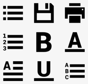 Text Editor Icons Png, Transparent Png, Transparent PNG