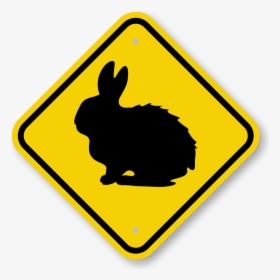 Rabbit Graphic Crossing Sign - Cows Symbol, HD Png Download, Transparent PNG