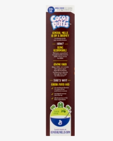 Cocoa Puffs Chocolate Cereal - Poster, HD Png Download, Transparent PNG