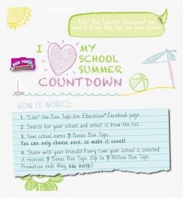 Keep Clipping Box Tops Over Summer, HD Png Download, Transparent PNG